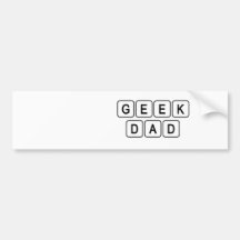 Geek Dad Bumper Sticker