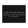 Geek Friends Forever: We Can Even Face Zombies Post Card