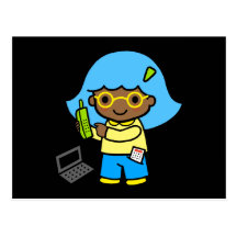 geek girl 1 post cards