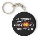 Geek Love Particles keychains