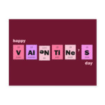 Geek Nerd Science Happy Valentine's Day postcards