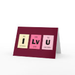 Geek Nerd Science I Love You cards