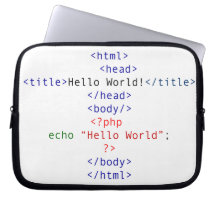 Geek php Greeting Computer Sleeves