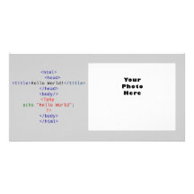 Geek php Greeting Photo Card Template