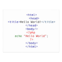 Geek php Greeting Postcards