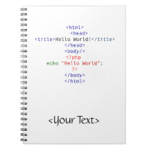 Geek php Greeting Spiral Notebooks
