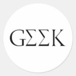 GEEK ROUND STICKERS