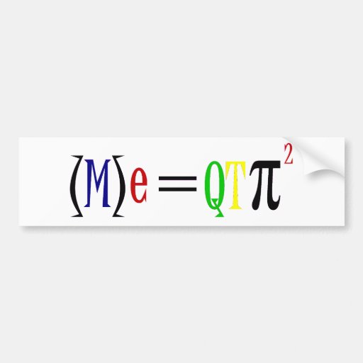 Geek Scientist QTPI  squared! Bumper Sticker
