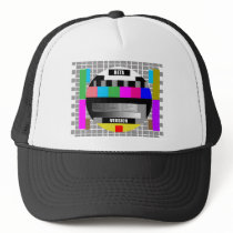 Geek Tees, BETA VERSION TEST PATTERN Trucker Hats