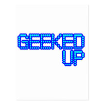 GEEKED UP blue jerkin jerk dance guys an girls Postcards