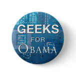 Geeks for Obama Button