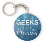 Geeks for Obama Keychain