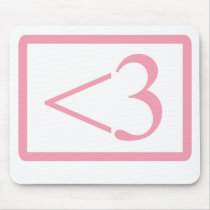 Geek's Heart Mouse Pads