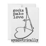 Geeks Make Love Symmetrically invitations