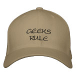 GEEKS RULE embroidered hats