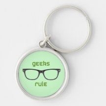 Geeks Rule Eyeglasses Keychains