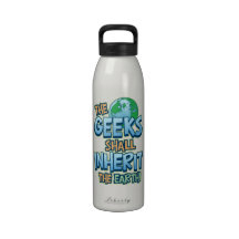 Geeks Shall Inherit Earth Reusuable Water Bottle