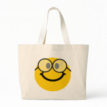 Geeky smiley tote bag