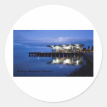 Geelong Waterfront Carousel Round Sticker