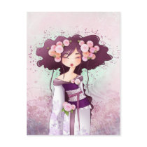 Geisha Dahlia Carte Postale