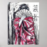 Geisha - The Artist - Art Print