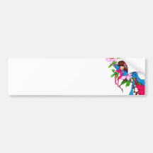 Geisha Thumbelina Bumper Sticker