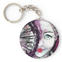 Geisha _ Water in her Soul Keychain