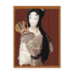 Geisha with a drum Postcard