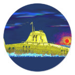 Gelbes Unterseeboot Stickers