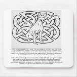 Gelert Hound, Celtic Hounds Quote MousePad