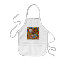 Gelt, Dreidels, Menorah, Sufganiot, & Latke Apron