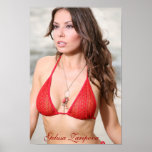Gelusa Zaripova - Red Swimsuit Poster posters