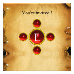 Gem cross 1st Holy Communion / Christening red Announcements