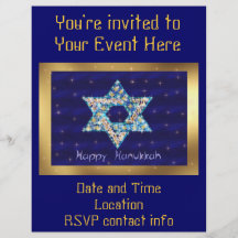 Gem decorated Star of David Flyer