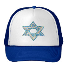 Gem decorated Star of David Trucker Hat