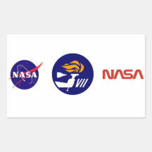 Gemini 7 rectangular sticker