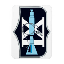 Gemini 9 Stafford and Cernan Rectangle Magnet