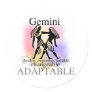 Gemini About You Round Stickers