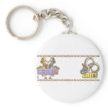 Gemini Aries zodiac Key Chain