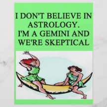 GEMINI astrology joke Flyers