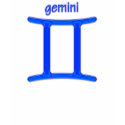 Gemini Blue Symbol Shirt