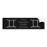 Gemini Bumper Sticker