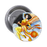 Gemini Button, Geisha Zodiac Fine Art