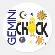 Gemini Chick 1 Stickers