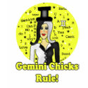 Gemini Chicks Rule t-shirts