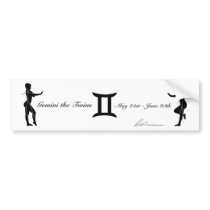 Gemini Constellation/Zodiac Bumper Sticker