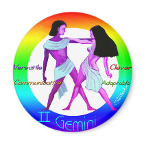 GEMINI: May - June Refrigerator Magnets