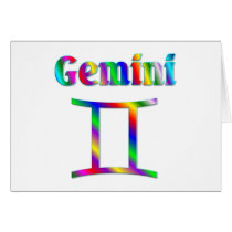 Gemini Rainbow Card