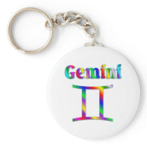 Gemini Rainbow Keychain