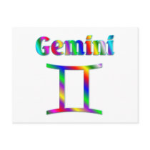 Gemini Rainbow Post Cards